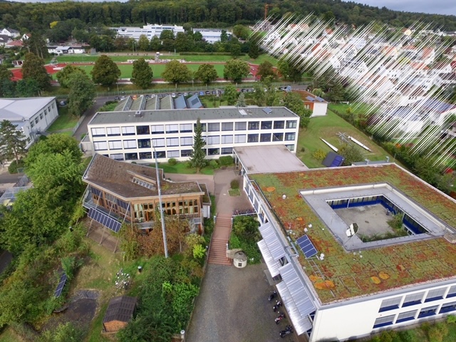 Drohnen-Foto der Beruflichen Schule in Butzbach