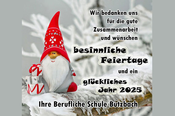 Weihnachts- und Neujahrsgrüße